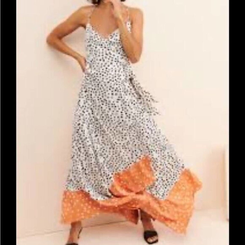Anthropologie AZULU Luanda Wrap Maxi Dress 2